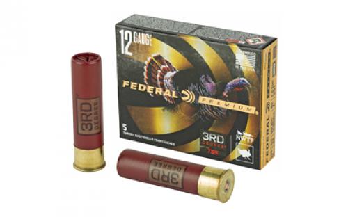 Federal 3rd Degree, 12 Gauge 3.5, #5/#6/#7 Shot Combination, 2oz, Flight Control 5 Round Box PTDX139567