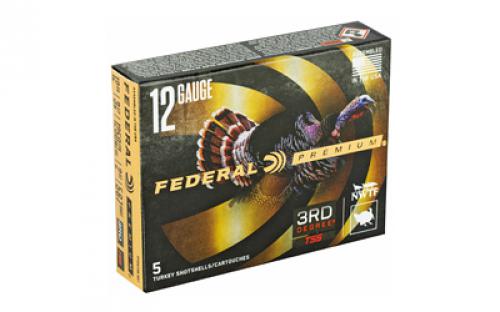 Federal 3rd Degree, 12 Gauge 3.5", #5/#6/#7 Shot Combination, 2oz, Flight Control 5 Round Box PTDX139567