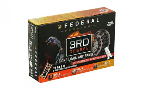 Federal 3rd Degree, 12 Gauge 3", #5/#6/#7 Shot Combination, 1.75oz, Flight Control, 5 Round Box PTDX157567