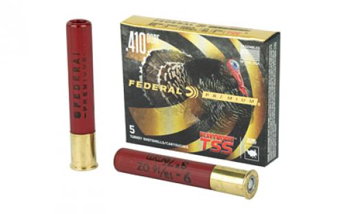 Federal Heavyweight TSS with Flightcontrol Flex, 410 Gauge 3, #9, 13/16oz, 5 Round Box, California Certified Nonlead Ammunition PTSS419F9