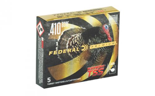 Federal Heavyweight TSS with Flightcontrol Flex, 410 Gauge 3", #9, 13/16oz, 5 Round Box, California Certified Nonlead Ammunition PTSS419F9