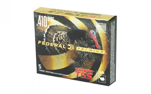 Federal Heavyweight TSS with Flightcontrol Flex, 410 Gauge 3", #9, 13/16oz, 5 Round Box, California Certified Nonlead Ammunition PTSS419F9