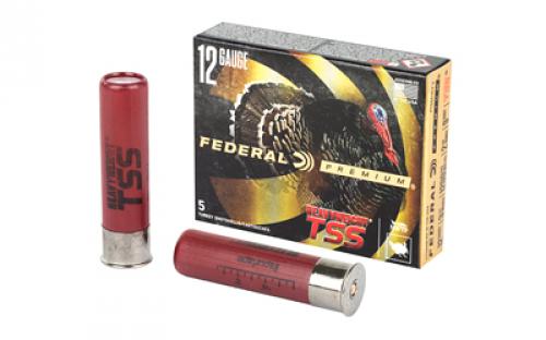 Federal Heavyweight TSS with Flightcontrol Flex, 12 Gauge, 3.5, #9 Shot, 2 1/4oz, 5 Round Box, California Certified Nonlead Ammunition PTSSX191F9