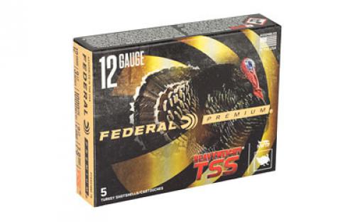 Federal Heavyweight TSS with Flightcontrol Flex, 12 Gauge 3.5", 7/9 Combo, 2 1/2oz Shot, 5 Round Box, California Certified Nonlead Ammunition PTSSX195F 79