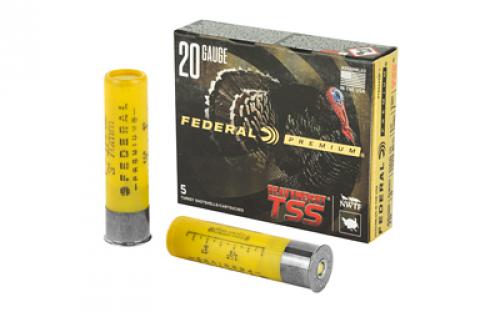 Federal Heavyweight TSS with Flightcontrol Flex, 20 Gauge 3, #7 Shot, 1 1/2oz, 5 Round Box, California Certified Nonlead Ammunition PTSSX259F7