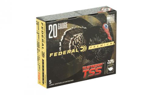 Federal Heavyweight TSS with Flightcontrol Flex, 20 Gauge 3", #7 Shot, 1 1/2oz, 5 Round Box, California Certified Nonlead Ammunition PTSSX259F7