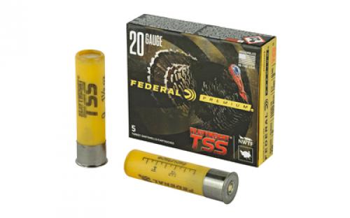 Federal Heavyweight TSS with Flightcontrol Flex, 20 Gauge 3, #9 Shot, 1 1/2oz, 5 Round Box, California Certified Nonlead Ammunition PTSSX259F9