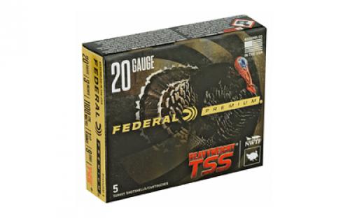 Federal Heavyweight TSS with Flightcontrol Flex, 20 Gauge 3", #9 Shot, 1 1/2oz, 5 Round Box, California Certified Nonlead Ammunition PTSSX259F9