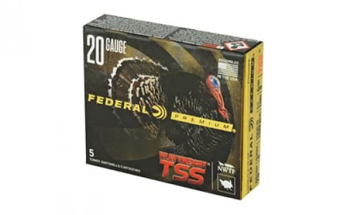 Federal Heavyweight TSS with Flightcontrol Flex, 20 Gauge 3", #9 Shot, 1 1/2oz, 5 Round Box, California Certified Nonlead Ammunition PTSSX259F9