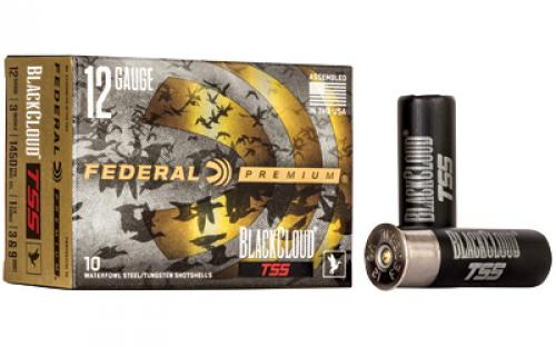 Federal Black Cloud TSS with Flightcontrol Flex Wad, 12 Gauge 3, #3 and 9 Combo, 1 1/4 oz, 10 Round Box, California Certified Nonlead Ammunition PWBTSSX14239