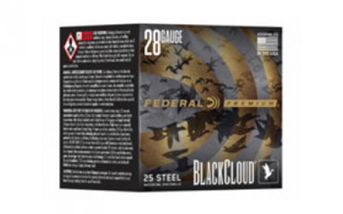 Federal Federal Premium, Black Cloud, 28 Gauge, #3, 3/4 oz, Steel Shot, 25 Round Box PWBX285 3