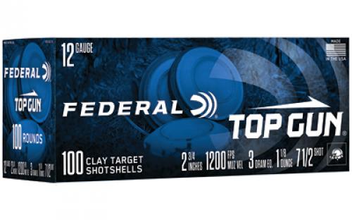 Federal Top Gun, 12 Gauge 2.75, #7.5, 1 1/8 oz, 100 Round Box TG1210075