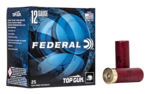 Federal Top Gun, 12 Gauge 2.75, #8, 1oz, 25 Round Box TG1218