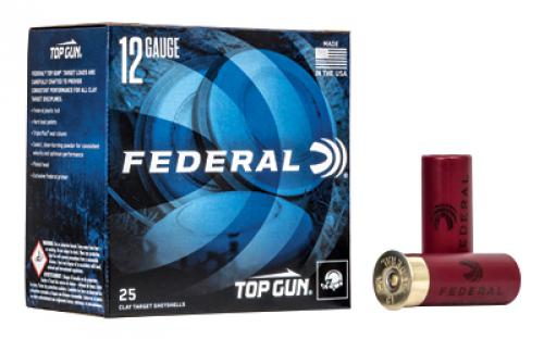 Federal Top Gun, 12 Gauge 2.75, #8, 1 1/8 oz, 25 Round Box TG128