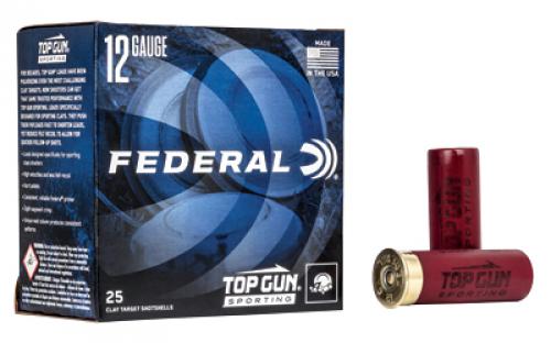 Federal Top Gun Sporting, 12 Gauge 2.75, #7.5, 1 oz, 25 Round Box, 1,250 FPS TGS12875