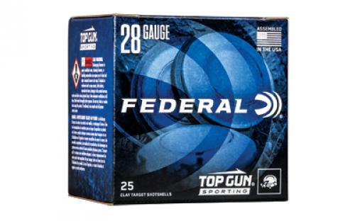 Federal Top Gun Sporting, 28 Gauge 2.75, #7.5, 3/4 oz, 25 Round Box, 1,330 FPS TGS282175