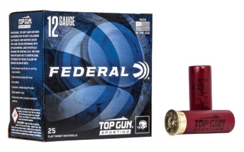 Federal Top Gun Sporting, 12 Gauge 2.75, #7.5, 1 oz, 25 Round Box, 1,330 FPS TGSF12875