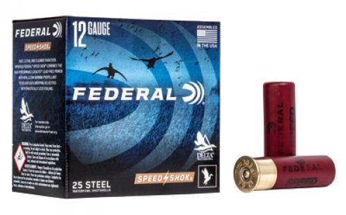 Federal Speed-Shok, 12 Gauge 3, #2, 1 1/4 oz, Steel Shot, 25 Round Box, California Certified Nonlead Ammunition WF142 2