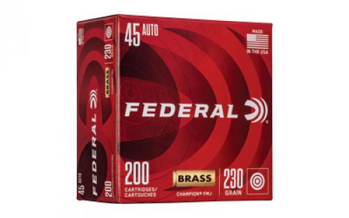 Federal Champion, 45 ACP, 230 Grain, Full Metal Jacket, 200 Round Box WM52332