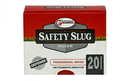 Glaser Silver, 9MM, 80 Grain, Pre-Fragmented, +P, 20 Round Box GL01200/20