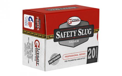 Glaser Silver, 38 Special, 80 Grain, Pre-Fragmented, +P, 20 Round Box GL02400/20