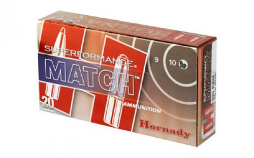 Hornady SuperFormance, 223REM, 75 Grain, Boat Tail, Hollow Point, Match, 20 Round Box 80264