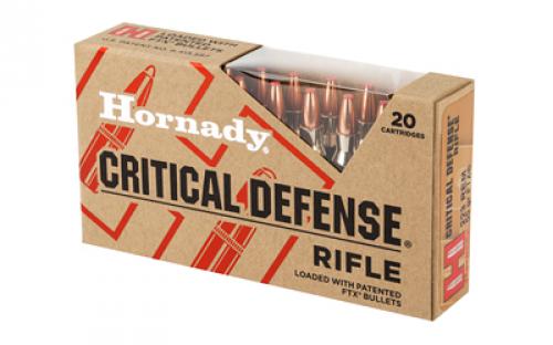 Hornady Critical Defense Rifle,  223 Remington, 55 Grain, FlexTip, 20 Round Box 80270