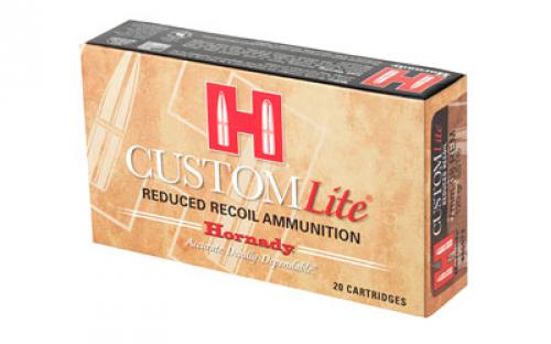 Hornady Custom Lite, 7MM-08, 120 Grain, SST, Low Recoil, 20 Round Box 80572