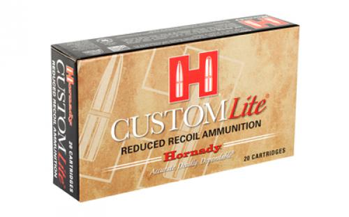 Hornady Custom Lite, 308 Win, 125 Grain, SST, Low Recoil, 20 Round Box 80866