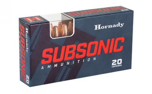 Hornady Subsonic, 300 Blackout, 190 Grain, Sub-X, 20 Round Box 80877