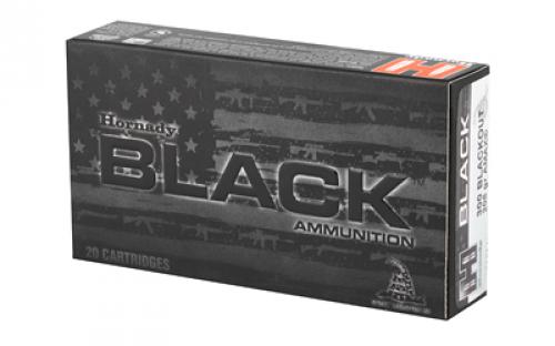 Hornady BLACK, 300 AAC Blackout, 208 Grain, A-MAX, 20 Round Box 80891