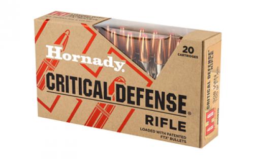 Hornady Critical Defense Rifle, 308 Winchester, 155 Grain, FlexTip, 20 Round Box 80920