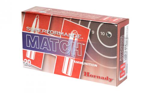 Hornady Superformance Match, 308 Win, 168 Grain, ELD Match, 20 Round Box 80963