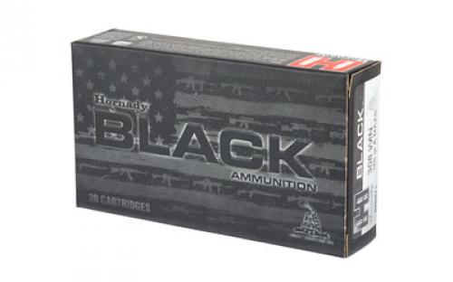 Hornady BLACK, 308 Winchester, 168 Grain, A-MAX, 20 Round Box 80971