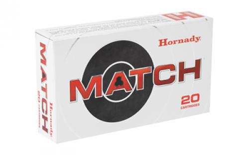 Hornady Match Ammunition, 308 Win, 168 Grain, Boat Tail Hollow Point, 20 Round Box 8097