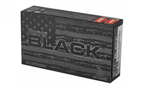 Hornady BLACK, 6MM Creedmoor, 105 Grain, Boat Tail Hollow Point, 20 Round Box 81396