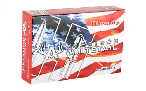 Hornady American Whitetail, 25-06 REM, 117 Grain, Boat Tail, Soft Point, 20 Round Box 8144