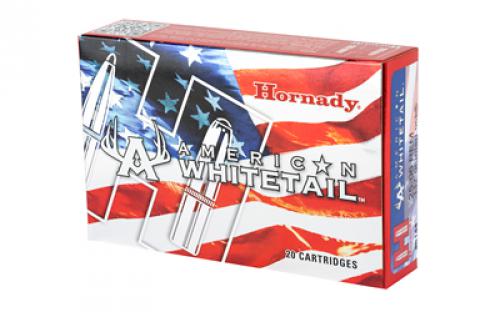 Hornady American Whitetail, 25-06 REM, 117 Grain, Boat Tail, Soft Point, 20 Round Box 8144