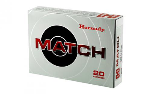 Hornady Match, 338 Lapua, 250 Grain, Boat Tail, Hollow Point, 20 Round Box 8230