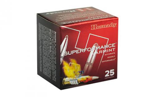 Hornady Superformance, 17 Hornet, 20 Grain, V-Max, 25 Round Box 83005