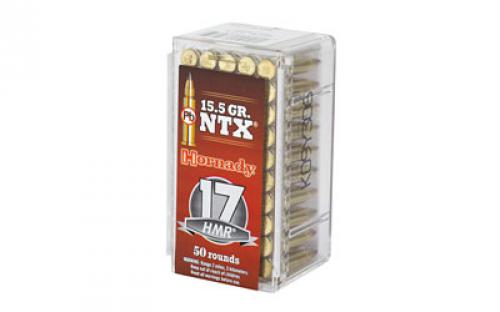 Hornady Varmint Express, 17HMR, 15.5 Grain, NTX, Lead Free, 50 Round Box, California Certified Nonlead Ammunition 83171