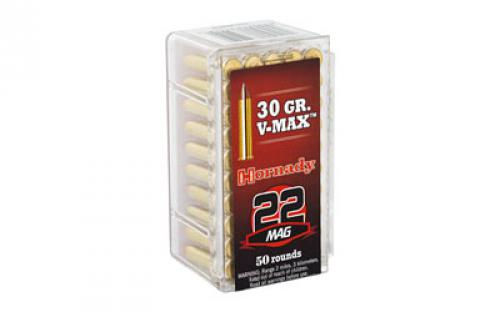 Hornady Varmint Express, 22WMR, 30 Grain, V-Max, 50 Round Box 83202