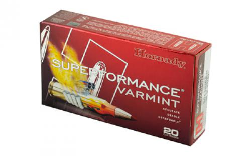 Hornady Superformance Varmint, 204 Ruger, 32 Grain, V-Max, 20 Round Box 83204