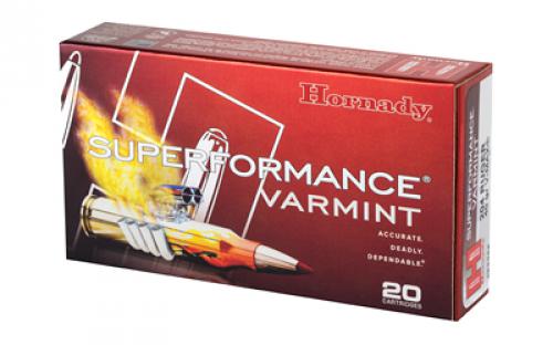 Hornady Superformance Varmint, 204 Ruger, 40 Grain, V-Max, 20 Round Box 83206