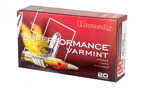 Hornady Superformance Varmint, 243 Win, 75 Grain, V-Max, 20 Round Box 83433