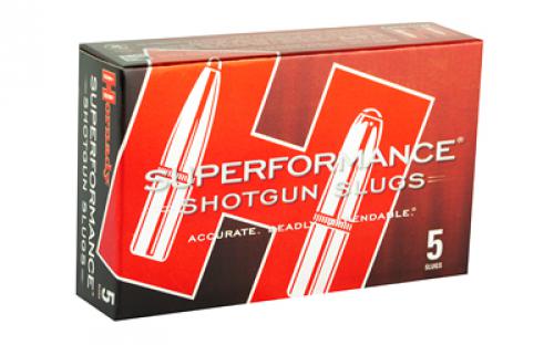 Hornady Superformance, 12 Gauge,2.75", 300 Grain, MonoFlex, Sabot Slug, 5 Round Box, California Certified Nonlead Ammunition 86236