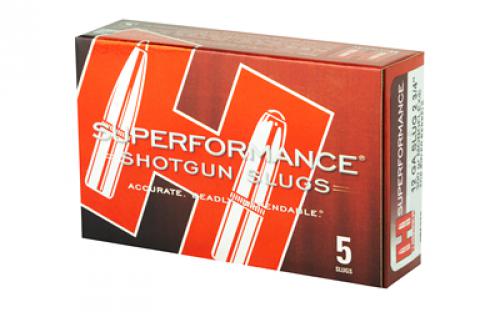 Hornady Superformance, 12 Gauge,2.75", 300 Grain, MonoFlex, Sabot Slug, 5 Round Box, California Certified Nonlead Ammunition 86236