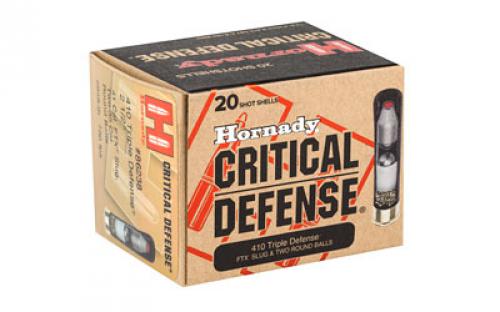 Hornady Critical Defense, 410 Gauge, 2.5", Defender, 20 Round Box 86238