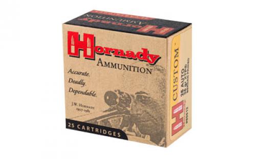 Hornady Custom, Self Defense, 25ACP, 35 Grain, XTP, 25 Round Box 90012