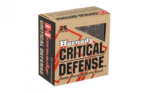 Hornady Critical Defense, 25 ACP, 35 Grain, FlexTip, 25 Round Box 90014